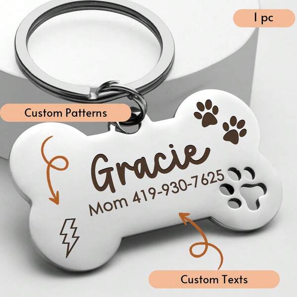 Etichetă personalizată pentru câine, Etichetă personalizată cu nume de câine, Etichetă personalizată gravată pentru câine, Etichetă personalizată pentru pisică, Etichetă personalizată cu nume de animal de companie, Etichetă personalizată pentru câine cu nume și text, Cadou de Ziua Mamei, Cadou de Ziua Tatălui, Cadou de aniversare, Cadou pentru animal de companie, Cadou de ziua de naștere pentru câine, Cadou pentru iubitor de câini, Cadou pentru mamă/tată, Cadou pentru ea/prietena