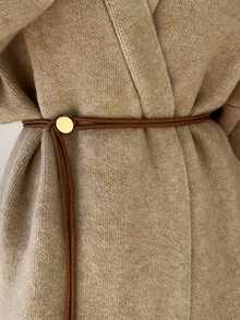 1pc Women's Waist Rope, Fashionable Solid Color Belt, Elegant Decoration For Dresses, Coats, Sweaters