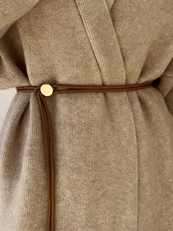 1pc Women's Waist Rope, Fashionable Solid Color Belt, Elegant Decoration For Dresses, Coats, Sweaters