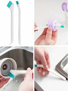 2/3/8-Piece Set Of Multi-Purpose Kitchen Cleaning Brushes - Baby Bottle And Cup Spiral Brush Set, Sink Gap Cleaning Small Brush, Kitchen Long-Handled Cleaning Brush, Household Kitchen Insulation Cup Lid Gap Cleaning Brush, Groove Decontamination Cleaning Pacifier Cup Brush Set.