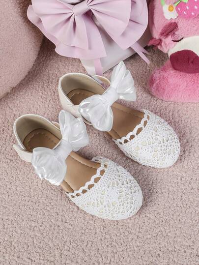 1 Pair Autumn Toddler Girls Comfortable Breathable Flat Leather Shoes, Infant Pre-Walker Shoes, Fashion Girl Student Outdoor Flat Shoes