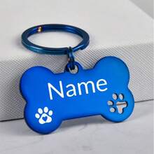 Placa de identificação personalizada para animais de estimação, placa de identificação personalizada para cães, placa de identificação gravada personalizada para cães, placa de identificação personalizada para gatos, placa de identificação personalizada para animais de estimação, placa de identificação personalizada para cães com nome e texto, presente para o Dia das Mães, presente para o Dia dos Pais, presente de aniversário, presente para animais de estimação, presente de aniversário para cães, presente para amantes de cães, presente para mãe/pai, presente para ela/namorada - Multicolorido - Ver 16