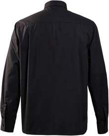 Church Clergy Men's Tab Collar Clergy Shirt Long/Short Sleeveshalloween - 黑色 - 查看 7