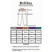 Calça Cargo Bege larga masculina estilo baggy hiphop streetwear - Bege - Visão 7