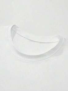 Una camiseta de algodón negra de 180g paras, una camiseta de moda adecuada para deportes, ocio y reuniones. - Blanco 2 - Ver 2