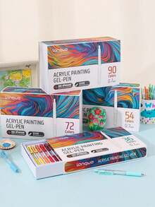 168 色高光亚克力马克笔套装：全谱艺术工具 - 使用草绿色至马卡龙色调释放创造力，高覆盖墨水，返校用品，绘画，万圣节，圣诞节