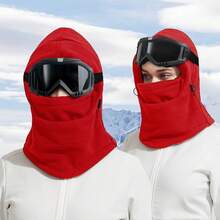 1 pasamontañas cálido y 1 gafas, para hombres y mujeres en ciclismo, motocicleta, esquí y deportes