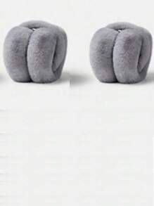 1个多色可折叠耳罩，毛绒保暖耳罩，加厚耳套，冬季适用，女士款，颜色随机