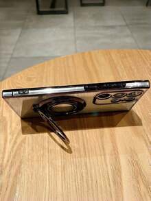 New Gradient Glitter Electroplated TPU Phone Case With Hidden Crystal Ring Holder, Compatible With IPhone 17/6/7/8/X/XS/XR/11/12/13/14/15/16/16e, Galaxy S22/23/24/25/S24 FE/S25 EDGE, A04/05/06/A07/A14/A15/A16/A17/A24/A25/A34, Redmi Note 9/10/11/12/13/14, Redmi 9/10/12/13C/14C/A5, OPPO, MOTO, Honor X, HW, Realme C53 C55 - Black - View 3