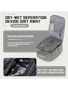 Unisex Large Capacity Vacuum Compression Travel Backpack, Aviation Certified Waterproof Nylon Hiking Backpack, Portable Vacuum Compression Air Bag Backpack, Essential For Outdoor Travel
