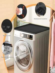 1pc Silicone Washing Machine Pad, Refrigerator Pad, Washing Machine Top Pad, Suitable For Placing On Top Of Washing Machine, Can Also Be Used As Coffee Machine Pad, Dish Drying Mat, Non-Slip Storage Pad, Large Pet Pad. - Multicolor - View 8