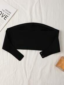 无肩带文胸、无缝隐形文胸、前扣文胸、抹胸文胸、提拉文胸、舒适顺滑内衣、透气露背连体衣 - 黑色 - 查看 9