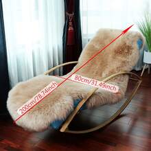 Thảm lông cừu giả, thảm lông cừu mềm mại, thảm chạy bộ cho phòng ngủ, cạnh giường, sàn phòng khách, đệm dày, thảm lông lạc đà, vỏ bọc ghế siêu mềm, tấm lót ghế cho phòng ngủ, sàn ghế sofa - Lạc đà - Xem 10