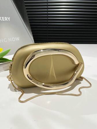 New Women Metal Decor Unique Design Shoulder Crossbody Bag