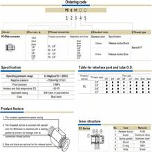 Paquete de 5 accesorios de aire a presión de 8 mm de diámetro exterior de tubo x 3/8" NPT, conectores a presión, accesorios de conexión rápida de tubos de aire, accesorios neumáticos, accesorios de tuberías de aire para dispositivos de mantenimiento de aire, válvulas, cilindros, compresores, etc. - Plateado - Ver 3
