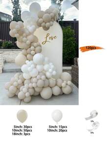 White Beige Cream Balloon Garland - Latex Balloons For Wedding,Anniversary Decoration,Showers,Gender Reveal Party Decor,Engagement, Birthday, Mother's Day, Graduation, Valentine's Day,Background Decorations - Multicolor - View 16