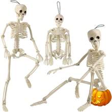 Human Body Skeleton 40 Cm Skull Party And Halloween Decoration - Nhiều màu - Xem 7