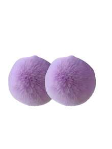 1/2/10pcs6cm Faux Fur Rabbit Plush Balls, 23 Colors, 2.36 Inch Pompoms With Elastic Band, Can Be Used As Decorations For Bags, Key Chains, Shoes, Scarves, Knitted Hats And Pendants, Suitable For Women And Girls