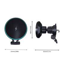 Car Wireless Charger, Fast Charging Vent Car Phone Holder Compatible With IPhone16/15/14/13/13 Pro/12 Pro Max/12 Pro/12/11/10