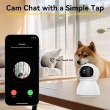 Cámara de interior HD 1080P, cámara WiFi de 2.4G, cámara de monitoreo con inclinación y giro con seguimiento automático, visión nocturna, audio bidireccional, adecuada para monitor de bebé y mascota, cámara de visión nocturna de alta definición para grabación de video y vigilancia del hogar