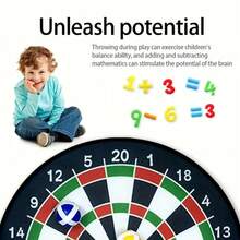 6 件/12 件粘球飞镖盘套装，室内户外玩具，亲子互动，生日礼物，派对游戏用品 - 彩色 - 查看 2