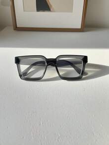 2 副/1 副女士方形时尚透明眼镜，休闲波西米亚风格，适合日常生活配饰和户外摄影，四季皆宜，可与处方眼镜一起佩戴
