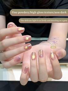 annies 5g Moon Colored Glass Bead Cat Magnetic Gel Polish - Soak Off UV/LED Flashing White Cat Eye Gel Nail Salon DIY1pcs/3pcs - 彩色 - 查看 4