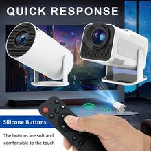 Control remoto de repuesto para mini proyector, compatible con Magcubic HY300Pro, HIPPUS HY300Pro, Aubor HY300Pro, Xgody HY300Pro, Maypug P1 Proyector portátil - Negro - Ver 6