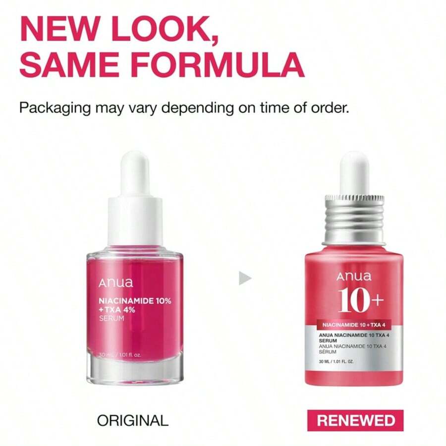 Anuaa NIACINAMIDE 10%+TXA 4% Serum,Un sérum formulado con un 10% de Niacinamida y un 4% de TXA, diseñado para lucir un aspecto más radiante y equilibrado,Gota de suero ligero y acuoso no graso