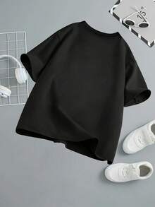 100% Cotton Sp5der Worldwide Tee Shirt – Streetwear Graphic T-Shirt – Oversized Gym Shirt For Men Women - 黑色 - 查看 2