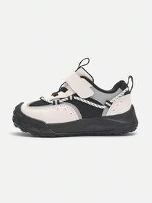 Balabala 婴儿脚趾保护鞋 2025 户外防滑步行鞋 - 白黑色調 - 查看 2