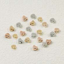 200 颗 CCB 心形星形隔珠，适用于 DIY 珠宝制作、手链、项链、配饰 - 心 - 查看 19