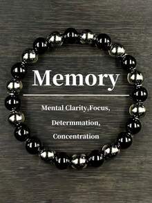 1 件波西米亚风格 8 毫米彩虹黑曜石和玛瑙手链 - 男女通用手工珠宝，适合日常佩戴、聚会和礼物，增强思维清晰度和专注力，十二月诞生石 - 多色2 - 查看 1