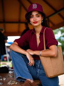 1pc Women Personalized A-Z Letter Bucket Hat, Outdoor Sun Protection Casual Cap For Spring Autumn Traveling Beach Holiday Women Sun Hat , Suitable For Summer&Spring&Autumn Outdoor Activities Autumn Decor