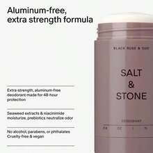 SALT &Amp; STONE Aluminum Free Deodorant | Extra Strength 48 Hour Protection For Women &Amp; Men | Made With Seaweed Extracts, Shea Butter &Amp; Prebiotics (Black Rose &Amp; Oud) - Màu B - Xem 5