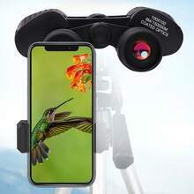 Prismáticos profesionales: Alcance de 3000 m, prisma BAK4 y óptica HD para una visión nítida. - Negro - Ver 2