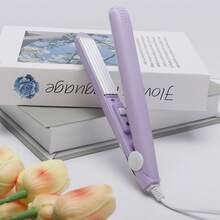 K·SKIN 1 件二合一迷你直发器和卷发器，两用美发工具，加热刷卷发器，适合家庭/旅行/沙龙使用的礼物，波浪和卷发