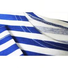Military  T-Shirt Tank TOP Vest Blue White Sailor's Striped Vesthalloween - 藍色 - 查看 2