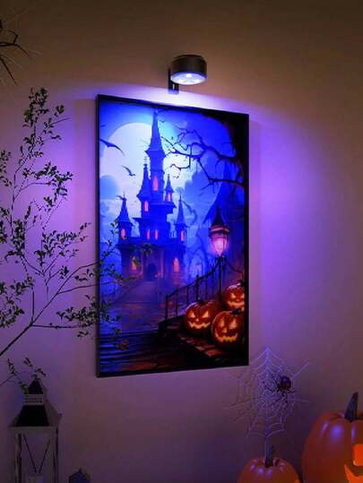 1/3/ Wireless Metal Wand Art LED Picture Lights, Lamps, Fairy Night Book Lamps Magnetic Adjustable Temperature, Timer, Remote Control Push Button view 3