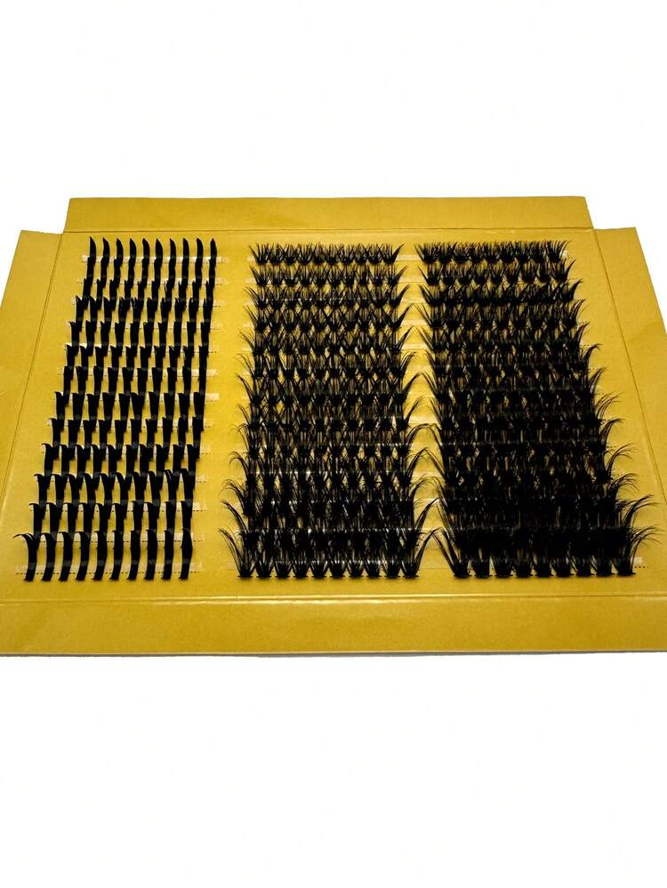 Racimo de pestañas esponjosas 5D, racimo de pestañas 80D+100D, racimo de pestañas puntiagudas, racimo de pestañas gruesas, racimo de pestañas rizado C/D, 377 hebras de pestañas individuales, pestañas postizas de pelo de marta 3D puntiagudas, finas y densas de 9-18MM para cosplay, racimo de pestañas de maquillaje, racimo de pestañas, pestañas individuales, pestañas postizas - Negro - Añade 7