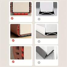 PVC 门底密封条，适用于卧室门，缝隙阻挡器，粘性扫挡风条，适合门厚 1.377-2.165 英寸，密封缝隙 0.0787-0.787 英寸，总长度 36.61 英寸