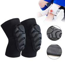 儿童/青少年护膝/护肘一双装，加厚压缩支撑套，透气轻便，适用于篮球、摔跤、足球、排球、滑雪、舞蹈等运动的防护装备 - 彩色 - 查看 5