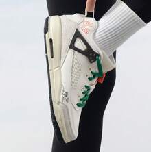 Nike أحذية كرة السلة الرياضية الكلاسيكية منخفضة الرقبة لأطفال جوردان سبيزايك - أبيض - مشاهدة 3