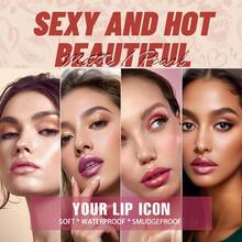 SAM SUGAR 1pc Diamond Pearl Gloss Lipstick, Waterproof, Sparkling, Moisturizing, Long-Lasting Lip Gloss, Versatile For Holidays, Parties, Stage Makeup - 彩色 - 查看 7