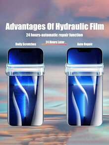 5 Piezas de Protector de Pantalla de Gel de Agua Compatible con iPhone 17/17 Air/X/XS/XR/11/12/13/14/15/16 Plus Pro Max, con Claridad HD y Protección contra Arañazos, y Tecnología de Recubrimiento Nano Anti-Huellas Dactilares. Accesorios Esenciales para la Protección de Pantalla, Aplicable a Protección Diaria, Oficina, Hogar. Protector de Pantalla de Teléfono a Prueba de Agua, a Prueba de Golpes, Anti-Caídas y Resistente a Arañazos