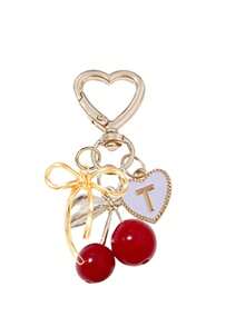 Móc khóa hình quả anh đào dễ thương, thời trang, màu vàng kim - Móc khóa hình quả anh đào, phụ kiện trang trí ba lô sành điệu, móc khóa, mặt dây chuyền hợp kim chữ cái A-Z, mặt dây chuyền tai nghe, mặt dây chuyền xe hơi, mặt dây chuyền trang trí, móc khóa hình quả anh đào, phụ kiện túi xách, kẹp túi, phụ kiện nhựa và kim loại sáng bóng, ví và túi xách nữ, phụ kiện ba lô - Nhiều màu - Xem 13
