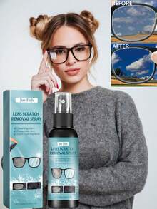 JUE FISH; 100ml; Lens Scratch Remover; Cleans The Surface Of Glasses; Maintains Clear Vision; Essential For Students; Essential For School