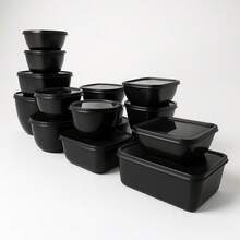 KIT 15 VARIABLE PIECES FOOD ORGANIZERS - màu đen - Xem 1