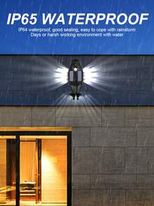 1 pieza Luz de pared solar, Lámpara de águila, Luz de ambiente creativa con sensor de movimiento, Luz de paisaje, Luz de pared exterior para senderos, Lámpara de estilo europeo para patio, Adecuada para: Sendero de paisaje, Patio, Acera, Entrada privada, Decoración navideña, Regalo de Navidad