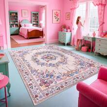 Modern Abstract Rug, Large Mat, Contemporary Decorative Rugs For Living Room, Series Bedroom Interior, Entrance Dining Room Office Throwing Mat Floor Washable - Butterfly Pink - View 3
